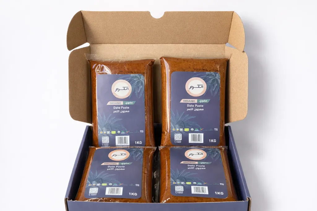 AlKaram Dates Organic Paste 1 KG (4 PCS)
